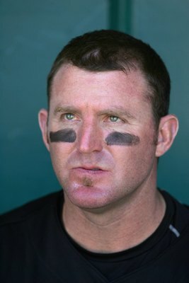 TUCSON, AZ - MARCH 4: Jim Thome #25 of the Chicago White Sox looks on from the bench during a spring training game against the Los Angeles Angels of Anaheim at Tucson Electric Park on March 4, 2008 in Tucson, Arizona. The White Sox defeated the Angles 7-6