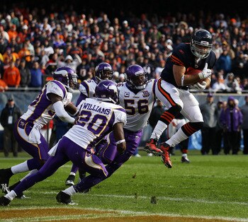 Greg Olsen hauled in 20 touchdowns during his Bears' career, more than any receiver or running back during 2007-2010.