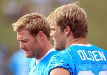 Greg Olsen will get some open looks with an offense featuring Jeremy Shockey (left), Steve Smith, DeAngelo Williams and Cam Newton.