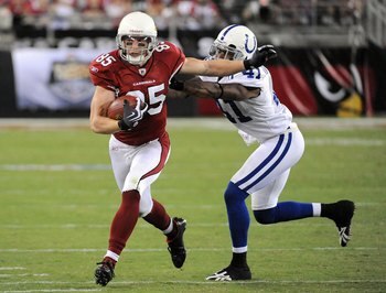 Antione Bethea getting burned by Early Doucet... Not too uncommon a sight for members of the Colts secondary.