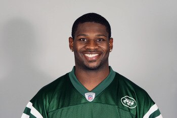 FLORHAM PARK, NJ - CIRCA 2010: In this handout image provided by the NFL, LaDanian Tomlinson of the New York Jets poses for his 2010 NFL headshot circa 2010 in Florham Park, New Jersey. (Photo by NFL via Getty Images)