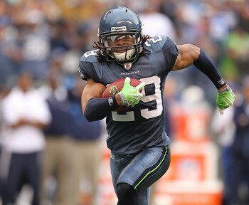 SEATTLE - SEPTEMBER 26:  Earl Thomas #29 of the Seattle Seahawks returns an interception against the San Diego Chargers at Qwest Field on September 26, 2010 in Seattle, Washington. The Seahawks defeated the Chargers 27-20. (Photo by Otto Greule Jr/Getty I