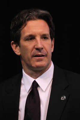 ST PAUL, MN - JUNE 24:  NHL chief disciplinarian Brendan Shanahan looks on before day one of the 2011 NHL Entry Draft at Xcel Energy Center on June 24, 2011 in St Paul, Minnesota.  (Photo by Bruce Bennett/Getty Images)