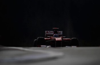 SPA FRANCORCHAMPS, BELGIUM - AUGUST 26:  Fernando Alonso of Spain and Ferrari   drives during practice for the Belgian Formula One Grand Prix at the Circuit of Spa Francorchamps on August 26, 2011 in Spa Francorchamps, Belgium.  (Photo by Vladimir Rys/Get