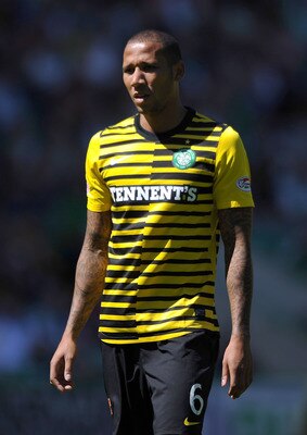 Celtic new signing Kelvin Wilson in action