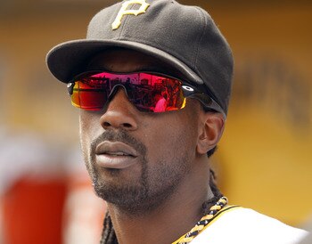 PITTSBURGH, PA - AUGUST 24:  Andrew McCutchen #22 of the Pittsburgh Pirates looks on during the game against the Milwaukee Brewers on August 24, 2011 at PNC Park in Pittsburgh, Pennsylvania.  The Pirates defeated the Brewers 2-0.  (Photo by Justin K. Alle
