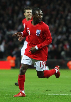 LONDON, ENGLAND - MARCH 03:  Shaun Wright-Phillips of England celeberates as he scores their second goal during the International Friendly match between England and Egypt at Wembley Stadium on March 3, 2010 in London, England.  (Photo by Paul Gilham/Getty