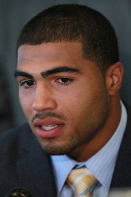 SAN FRANCISCO, CA - AUGUST 01:  California Golden Bears football linebacker Mychal Kendricks speaks to reporters during the Bay Area college football media day at the Hotel Nikko on August 1, 2011 in San Francisco, California.  Players and coaches from St