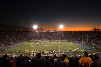 BERKELEY, CA - NOVEMBER 13:  A general view taken from the hill overlooking the California Memorial Stadium during the Oregon Ducks game against the California Golden Bears  at on November 13, 2010 in Berkeley, California.  (Photo by Ezra Shaw/Getty Image