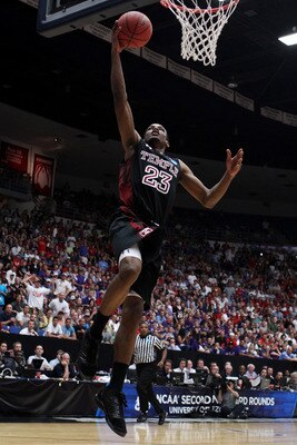 TUCSON, AZ - MARCH 19:  Ramone Moore #23 of the Temple Owls shoots against the San Diego State Aztecs during the third round of the 2011 NCAA men's basketball tournament at McKale Center on March 19, 2011 in Tucson, Arizona.  (Photo by Christian Petersen/
