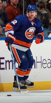 UNIONDALE, NY - MARCH 31: Josh Bailey #12 of the New York Islanders skates against the New York Rangers at the Nassau Coliseum on March 31, 2011 in Uniondale, New York.  (Photo by Bruce Bennett/Getty Images)