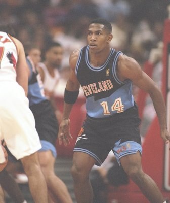 13 Nov 1996:  Guard Bobby Phills of the Atlanta Hawks stands on the court during a game against the Atlanta Hawks at the Omni in Atlanta, Georgia.  The Hawks won the game 87-83. Mandatory Credit: Matthew Stockman  /Allsport