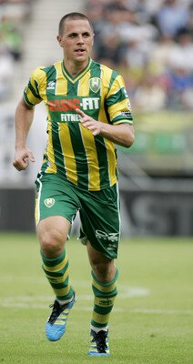 THE HAGUE, NETHERLANDS - AUGUST 21:  Wesley Verhoek of ADO Den Haag in action during the Dutch Eredivisie match between ADO Den Haag and PSV Eindhoven held on August 21, 2011 at the Kyocera Stadion, in The Hague, Netherlands. (Photo by Anoek De Groot/Euro