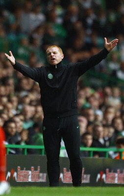 GLASGOW, SCOTLAND - AUGUST 18:  Neil Lennon, coach of Celtic, gestures during the UEFA Europa League qualifying round, first leg match between Celtic and FC Sion at Celtic Park on August 18, 2011 in Glasgow, Scotland.  (Photo by Jeff J Mitchell/Getty Imag
