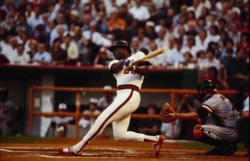 ANAHEIM, CA - OCTOBER 5, 1979:  Don Baylor #25 of the California Angels bats against the Baltimore Orioles during Game Three of the 1979 ALCS at Anaheim Stadium on October 5, 1979 in Anaheim, California. (Photo by Getty Images)
