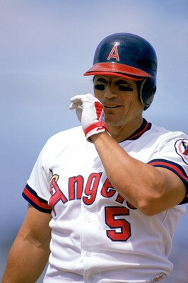 ANAHEIM - 1990:  Portrait of Brian Downing #5 of the California Angels during their game at Anaheim Stadium in Anaheim, California. (Photo by:  Ken Levine/Getty Images)