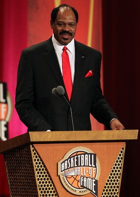 SPRINGFIELD, MA - AUGUST 12:  Artis Gilmore speaks during the Basketball Hall of Fame Enshrinement Ceremony at Symphony Hall on August 12, 2011 in Springfield, Massachusetts. (Photo by Jim Rogash/Getty Images)