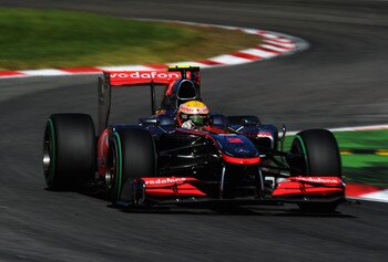 Hamilton at the 2010 Italian Grand Prix