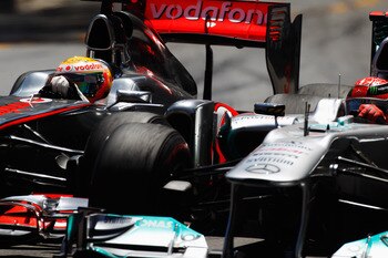 The highpoint of Monaco 2011 for Hamilton: his fantastic pass on Schumacher