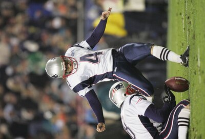 JACKSONVILLE, FL - FEBRUARY 6:  Place kicker Adam Vinatieri #4 of the New England Patriots kicks a field goal against the Philadelphia Eagles in Super Bowl XXXIX at Alltel Stadium on February 6, 2005 in Jacksonville, Florida. The Patriots defeated the Eag