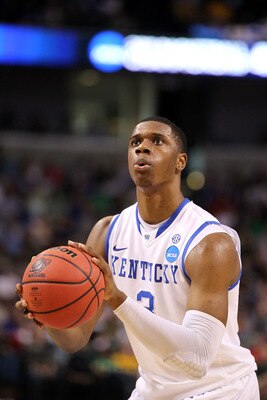 TAMPA, FL - MARCH 17:  Terrence Jones #3 of the Kentucky Wildcats gets set to shoot a free throw attempt against the Princeton Tigers during the second round of the 2011 NCAA men's basketball tournament at St. Pete Times Forum on March 17, 2011 in Tampa,