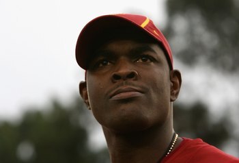 PASADENA, CA - JANUARY 01:  Keyshawn Johnson attends the Rose Bowl presented by Citi between the USC Trojans and the Illinois Fighting Illini at the Rose Bowl on January 1, 2008 in Pasadena, California.  The Trojans defeated the Fighting Illini 49-17.  (P
