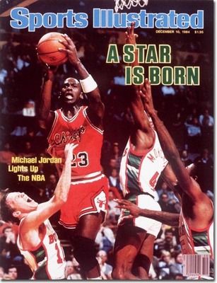 Ez volt Michael Jordan első Sport Illustrated címlap szereplése, természetesen máris újoncként. 