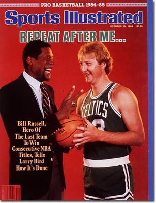 A Celtics 1984-ben megnyerte a bajnokságot, a következő szezon előtt pedig Bill Russell egykori Celtics legenda pár jó tanáccsal látta el az újság hasábjain belül Larry Birdöt, amivel megismételhetnék az előző szezon sikereit.