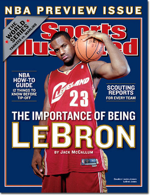 Az akkori NBA előzetes kiadás címlapján az újonc LeBron James pózolt. Ebben a szezonban James az év újonca lett. 20 pontot, 5 lepattanót és 5 gólpasszt átlagolt.
