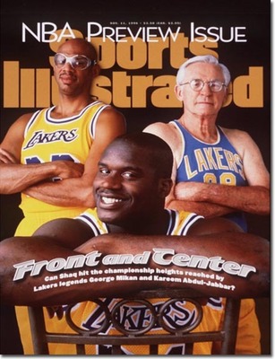 1996 nyarán a Lakers megszerezte a szabadon igazolható Shaq-et. Az SI egy méretes cikkben boncolgatta, hogy vajon fel tud nőni a régi elődökhöz vagy sem. A választ mára már megkaptuk, tökéletes utódja volt a két úriembernek.
