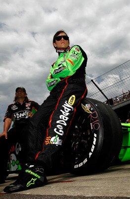 INDIANAPOLIS - MAY 22:  Danica Patrick waits to drive her #7 Team GoDaddy Andretti Autosport Dallara Honda during qualifying for the the 95th Indianapolis 500 Mile Race at the Indianapolis Motor Speedway on May 22, 2011 in Indianapolis, Indiana.  (Photo b
