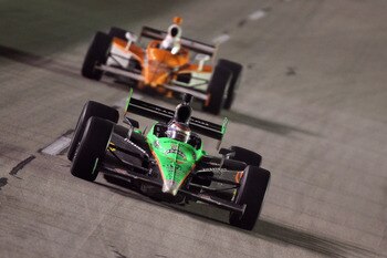 SPARTA, KY - SEPTEMBER 04:  Danica Patrick, driver of the #7 Team GoDaddy.com Andretti Autosport Dallara Honda, during the IndyCar Series Kentucky Indy 300 at Kentucky Speedway on September 4, 2010 in Sparta, Kentucky.  (Photo by Streeter Lecka/Getty Imag