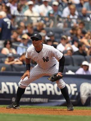 NEW YORK, NY - JUNE 25:  Alex Rodriguez #13 of the New York Yankees in action against the Colorado Rockies during their game on June 26, 2011 at Yankee Stadium in the Bronx borough of New York City.  (Photo by Al Bello/Getty Images)