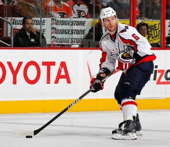 PHILADELPHIA, PA - MARCH 22:  Dennis Wideman #6 of the Washington Capitals skates during an NHL hockey game against the Philadelphia Flyers at the Wells Fargo Center on March 22, 2011 in Philadelphia, Pennsylvania.  (Photo by Paul Bereswill/Getty Images)