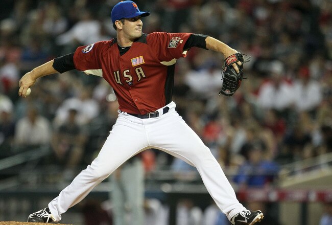 PHOENIX, AZ - JULY 10:  U.S. Futures All-Star Matt Harvey #43 of the New York Mets throws a pitch during the 2011 XM All-Star Futures Game at Chase Field on July 10, 2011 in Phoenix, Arizona.  (Photo by Jeff Gross/Getty Images)