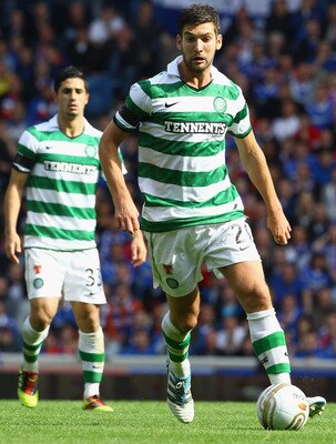 GLASGOW, SCOTLAND - SEPTEMBER 18:  Charlie Mulgrew of Celtic in action during the Clydesdale Bank Premier League match between Rangers and Celtic at Ibrox Stadium on September 18, 2011 in Glasgow, Scotland.  (Photo by Jeff J Mitchell/Getty Images)