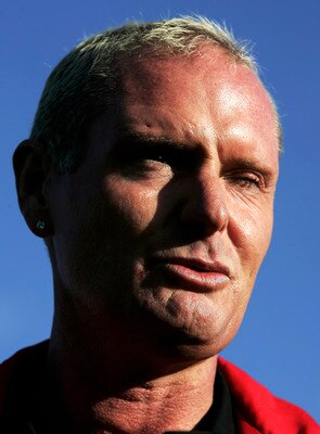 KETTERING, UNITED KINGDOM - NOVEMBER 01:  Paul Gascoigne the Kettering Town manager is pictured during the Nationwide FA Cup Photocall at Brambleside Community Primary School on November 1, 2005 in Kettering, England.  (Photo by Shaun Botterill/Getty Imag