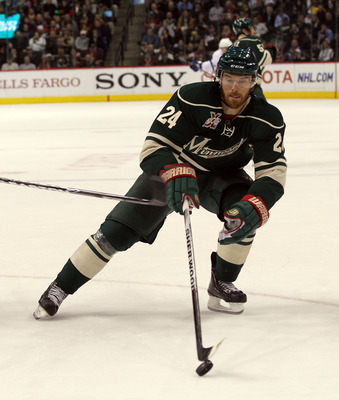 ST PAUL, MN - MARCH 22:  Martin Havlat #24 of the Minnesota Wild skates against the Toronto Maple Leafs at the Xcel Energy Center on March 22, 2011 in St Paul, Minnesota.  (Photo by Bruce Bennett/Getty Images)