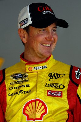 DAYTONA BEACH, FL - JUNE 30:  Kurt Busch, driver of the #22 Shell / Pennzoil Dodge, looks on during practice for the NASCAR Sprint Cup Series COKE ZERO 400 Powered by Coca-Cola at Daytona International Speedway on June 30, 2011 in Daytona Beach, Florida.