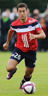 CHAMBON, FRANCE - JULY 23:  Eden Hazard of Lille in action during the pre-season friendly match between Lille and Saint Etienne on July 23, 2011 in Chambon sur Lignon, France.  (Photo by Valerio Pennicino/Getty Images)