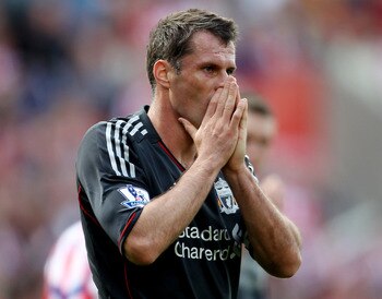 Jamie Carragher Had an Agonizing Day at the Britannia