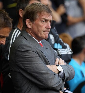 LIVERPOOL, ENGLAND - AUGUST 27:  Liverpool manager Kenny Dalglish looks on during the Barclays Premier League match between Liverpool and Bolton Wanderers at Anfield on August 27, 2011 in Liverpool, England.  (Photo by Clive Brunskill/Getty Images)
