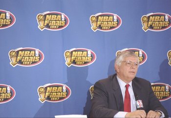 2 Jun 1997:  NBA Commissioner David Stern during a press conference at the United Center in Chicago, Illinois, prior to the Chicago Bulls versus Utah Jazz NBA Final Series. Mandatory Credit: Jonathan Daniel  /Allsport