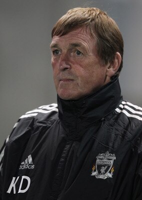 BRIGHTON, ENGLAND - SEPTEMBER 21:  Kenny Dalglish manager of Liverpool looks on prior to the Carling Cup Third Round match between Brighton & Hove Albion and Liverpool at the American Express Community Stadium on September 21, 2011 in Brighton, England.