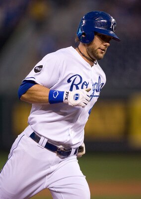 KANSAS CITY, MO - SEPTEMBER 20:   Alex Gordon #4 of the Kansas City Royals rounds third after hitting a home run in the first inning during a game against the Detroit Tigers at Kauffman Stadium on September 20, 2011 in Kansas City, Missouri. (Photo by Ed