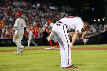 This is Chipper doubled over laughing when someone asks if he is worth the 15 million owed to him in 2012.