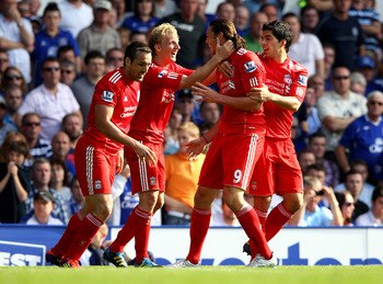 Andy Carroll and Luis Suarez: Got the Better of Everton's Defence