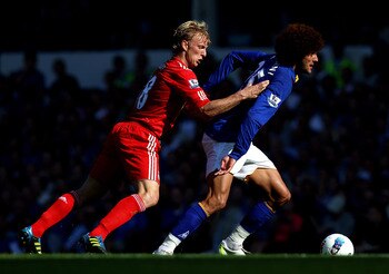 Marouane Fellaini: Competed Well in an Evenly-Fought Midfield