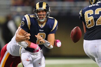 Sam Bradford is the most beat up QB in the NFL.
