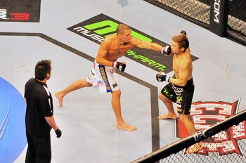 Nate Diaz (L) - Phil Lambert/The MMA Corner